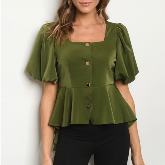 Tops - Olive top